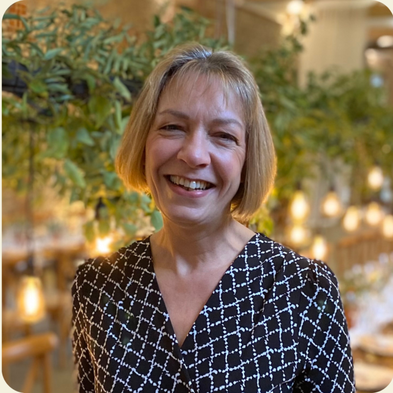 Liz founder of the Venue Styling Academy pictured at an event